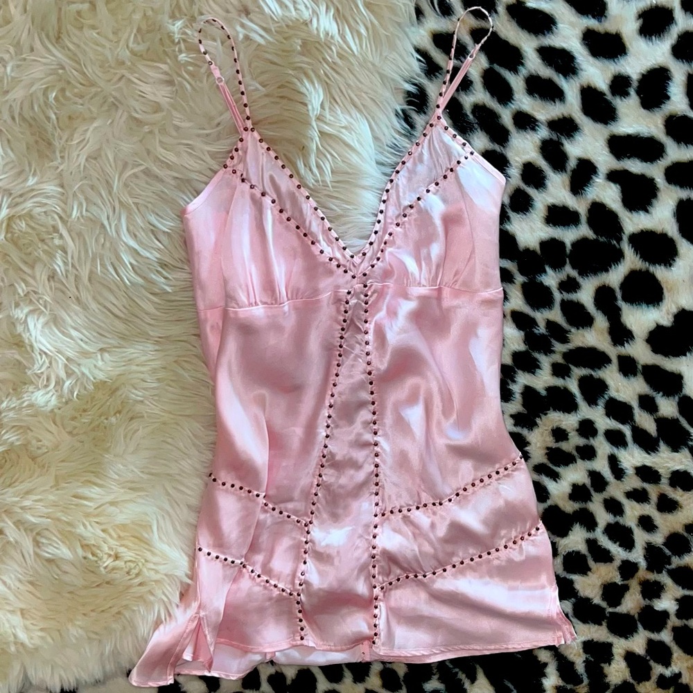 Gold Hawk Pink Studded Top